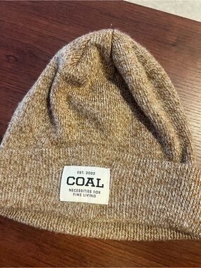 COAL Tan Knit Beanie - Cozy Winter Hat